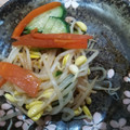 まゆみっこちゃん's cooksnap of when they made 簡単☆ピリ辛もやしと油揚げのナムル.