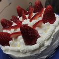 keeeeek's cooksnap of when they made 思ったより簡単！苺のデコレーションケーキ.