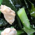 drive's cooksnap of when they made アスパラ、新わかめ、あさりの春の和え物.