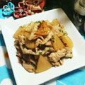 虹色♪︎ちゅーりっぷ's cooksnap of when they made 豚肉と大根のオイスターソース炒め.