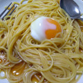 リータ☆'s cooksnap of when they made 煮卵の漬汁で☆釜玉うどん風和風パスタ.