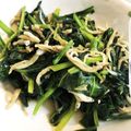 りおんママ13's cooksnap of when they made 包丁もまな板いらず☆ほうれん草シラス炒め.