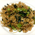 川のほとりのぱち's cooksnap of when they made 妊婦 産後 授乳中 小松菜とじゃこの炒飯.