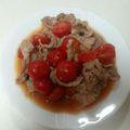 ポニーリボン's cooksnap of when they made 材料2つ！豚肉のトマト炒め.