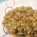 あかみー's cooksnap of when they made 焼肉のたれ味！水菜た～っぷりチャーハン.