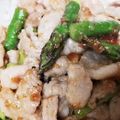 マカロニベル's cooksnap of when they made グリーンアスパラガスと豚肉ごま風炒め.