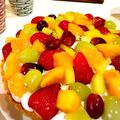 kainamia's cooksnap of when they made ❀爽やかムース＆カスタのフルーツタルト❀.