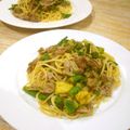 さるちゃんばなな's cooksnap of when they made カリカリ豚とアボカドの塩レモンパスタ.