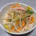 ひまわりスター☆'s cooksnap of when they made 胡麻たっぷりもやしとハムのサラダ.
