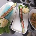 よちりん's cooksnap of when they made かにマヨきゅうりボート.