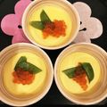 bsmiled123's cooksnap of when they made レンジで簡単☆液みそ茶碗蒸し＊いくらのせ.