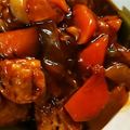 ショコラッチ's cooksnap of when they made ずぼらな酢豚風の鶏唐揚げ炒め.