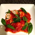 Oxnard_KK's cooksnap of when they made ささみのバジル＆クリチーロール♪トマト煮.