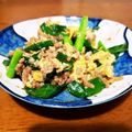 みほ's cooksnap of when they made ひき肉入りニラ卵.
