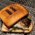 nyankoにゃん's cooksnap of when they made ふじっ子煮で♡バインミー風 鯖サンド.