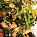 123spring's cooksnap of when they made お弁当に！シーチキン卵のほうれん草炒め.