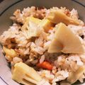 pokopapa's cooksnap of when they made タケノコご飯②.