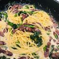 whha's cooksnap of when they made ほたるいかのジェノベーゼパスタ.