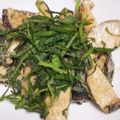 pucyipan's cooksnap of when they made 椎茸の味噌バター炒め　青じそてんこ盛りｗ.