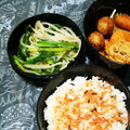 ♪快適一人暮らし♪'s cooksnap of when they made ☺︎もやしとほうれん草の胡麻和え.