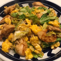 花花里's cooksnap of when they made 簡単！キャベツと卵と鶏肉の炒め物.