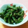 まぶたん's cooksnap of when they made インゲンの胡麻和え＊母の味＊.