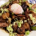 CHiKiii☆'s cooksnap of when they made 鶏と茄子のソース照り焼き丼♪ネギたっぷり.