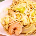 dobachi's cooksnap of when they made 簡単☆エビとキャベツのパスタ.