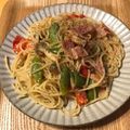 クックID5U5C☆'s cooksnap of when they made お野菜の彩りきれいなアンチョビパスタ。.