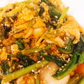 ことりんぐ's cooksnap of when they made 簡単！キムチとほうれん草のふわふわ玉子♡.