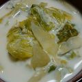 TaniYuri's cooksnap of when they made ベジ♪春キャベツの和風ミルクスープ.