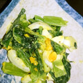 yutan1122's cooksnap of when they made 簡単！小松菜とゆで卵のマヨサラダ.