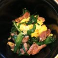 MicHolly's cooksnap of when they made 胡麻油で砂肝とニラの炒め物.