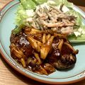 うさこ。's cooksnap of when they made 合挽き肉と豆腐のシンプルハンバーグ.