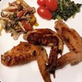 Akosua's cooksnap of when they made 手羽先の甘辛焼ききのこソテー.