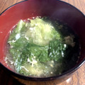 sajunko625's cooksnap of when they made 簡単☆レタスと卵と韓国のりのスープ.