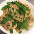 ポメちょん's cooksnap of when they made れんこんと絹さやのきんぴら☆.