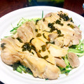  しー's cooksnap of when they made 簡単レシピ☆茹で鶏肉のネギソース☆.