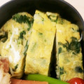 yuinm's cooksnap of when they made ☆簡単☆しらすと菜の花のふわふわ卵焼き.