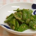umemodoki's cooksnap of when they made 絹さや胡麻和え.