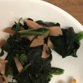 クックZ8J4H4☆'s cooksnap of when they made お弁当に。1分で ほうれん草バター炒め。.