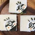 YER☆O's cooksnap of when they made キャラ弁☆簡単☆ミニオンなサンドイッチ☆.