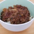 クックH0TU8A☆'s cooksnap of when they made ナスの味噌炒め丼.