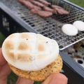 わかちんとシロ's cooksnap of when they made BBQ マシュマロデザート♪.