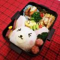 Erika♬♡'s cooksnap of when they made 簡単【うさぎちゃん】キャラ弁.