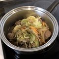 ♡たら♡'s cooksnap of when they made 簡単、豚こまごぼう人参キャベツ煮。.