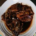 里見残党's cooksnap of when they made 黒鯛のアラ煮.