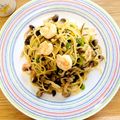  瑞生's cooksnap of when they made ネギどっさり♡海老の塩昆布パスタ.