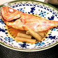 ＊アベリ＊'s cooksnap of when they made 冷凍☆金目鯛と牛蒡の煮付け.