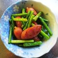＊れいぴん＊'s cooksnap of when they made ニンニクの芽とウインナーの炒め物.